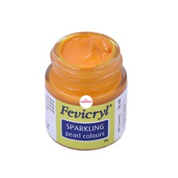 Fevicryl Sparkling Pearl Golden Yellow 907 10ml